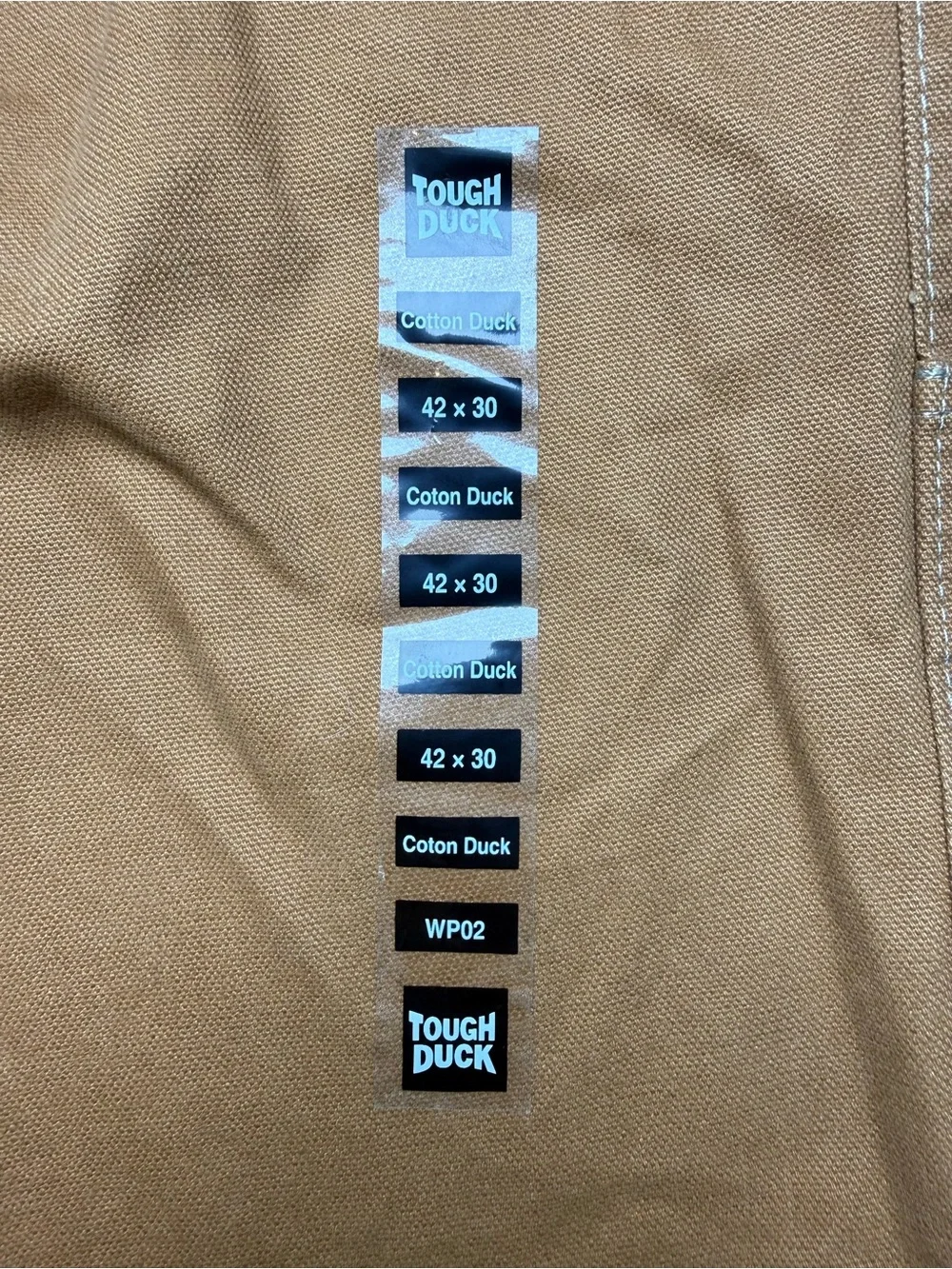 Tough Duck Men’s 42x30 Brown Cotton Work Utility Pants NWT